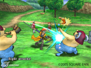 Dragon Quest VIII battle screen.