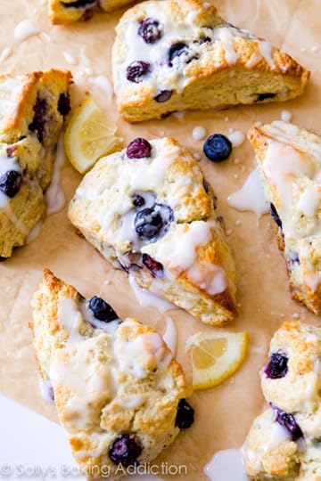 My go-to scone recipe! Glazed Lemon Blueberry Scones on sallysbakingaddiction.com