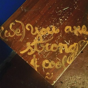 (We) You are strong and cool