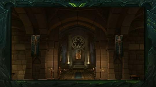 A preview shot of the paladin order hall in World of Warcraft: Legion.