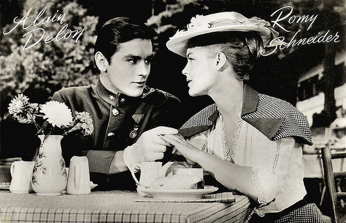 Alain Delon and Romy Schneider in Christine