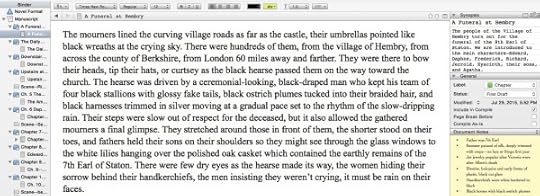 Scrivener Manuscript with Synop and Notes