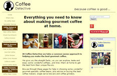 Coffee Detective website