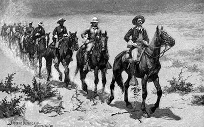 Drawing by Frederic Remington
