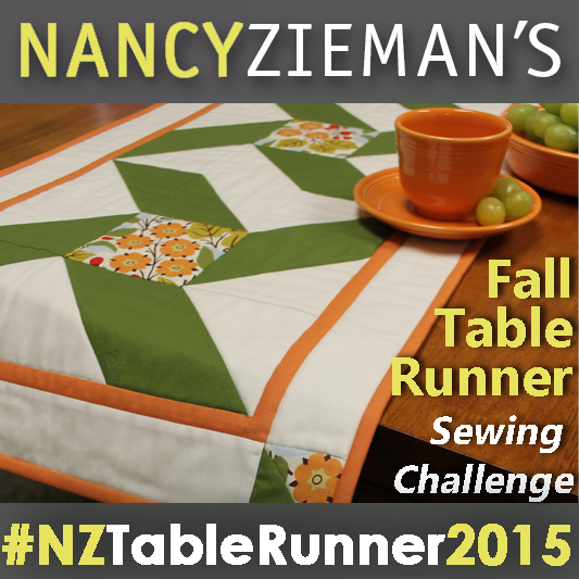 Nancy Zieman's Fall Table Runner Challenge 2015 Badge