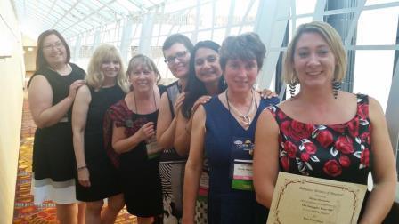 Left to Right: Alyssa Alexander, Natalie Meg Evans, Sonali Dev, AE Jones, Patience Griffin, Clara Kensie, Elia Wnters