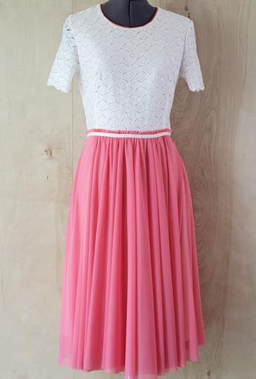 peaches and cream dress design via Kristina j blog