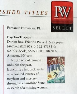 Psycho-Tropics in Publishers Weekly
