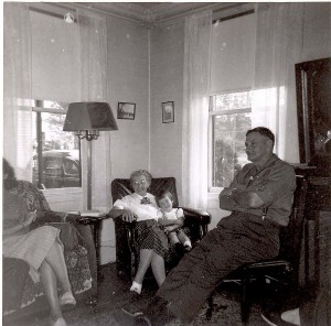 My grandmother, me and her 'baby' brother Leland