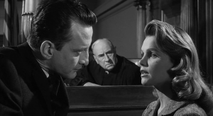 Lee Remick faces the withering cross-examination of George C. Scott in 