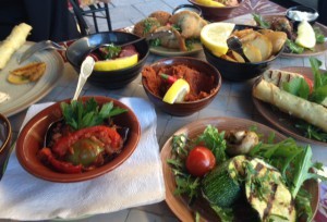 Meze-middag med Bergfeldt