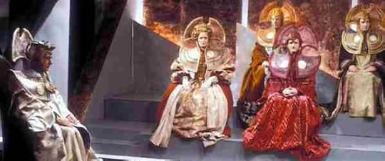The Gallifreyan high council from Doctor Who