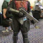 Mandalorian Bounty Hunter cosplayer