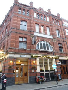 Where I met up with the 'London Literary Cafe'.