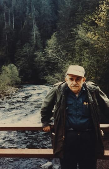 Murray Bookchin poses in 1988 in the Pacific Northwest. Image Credit: Janet Biehl.
