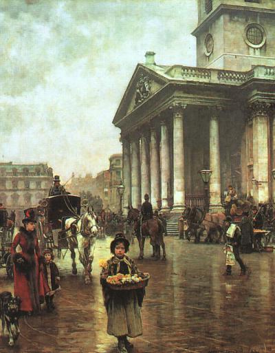 St Martin-in-the-Fields by William Logsdail, 1888