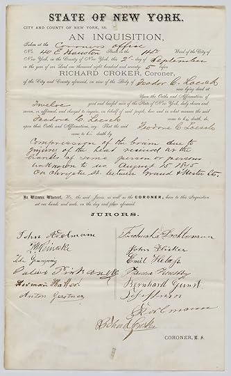Inquisition, Richard Croker, Coroner