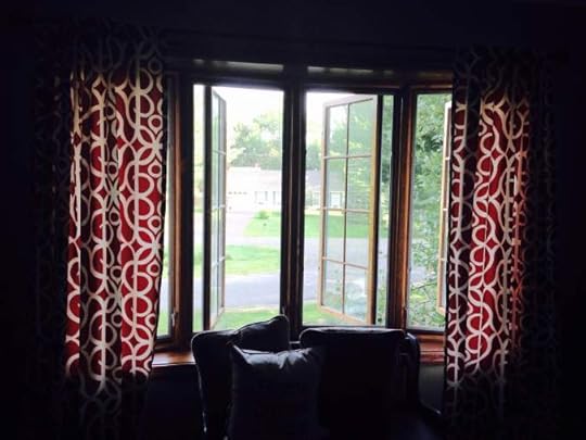 The view out of my new house, looking at my former home.