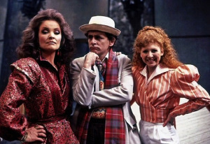 Kate O'Mara (left) in Doctor Who: Time and the Rani