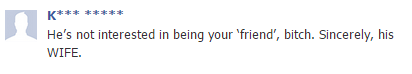 bitch facebook message