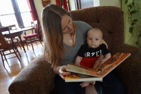 Beren reading ABCD