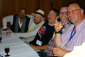 Photo of author book signing for Legends 2 Anthology