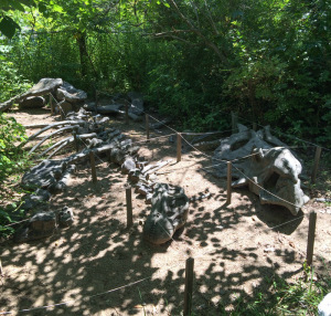 A mock archeological dig site. With a degree in Anthropology, this part really appealed to me.