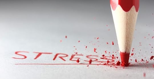 the word stress written in red pencil