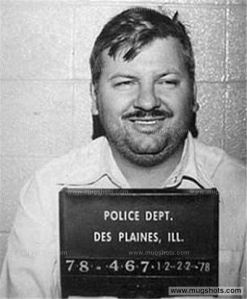 One of Gacy's mugshots. Yes, his smile disturbs me, too.