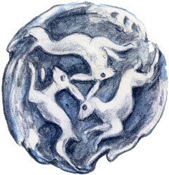 Triple Hares by Brian Froud