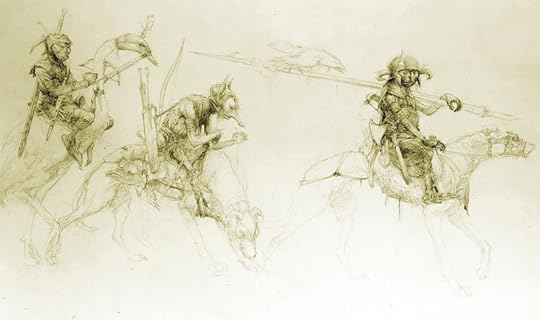 Whist hounds and a mounted goose by Alan