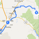 Idaho Falls to Driggs