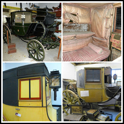 A collage of travelling chariots by Rachel Knowles