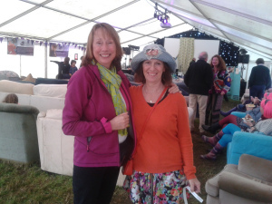 Jenny Brown and myself in The Verb Garden