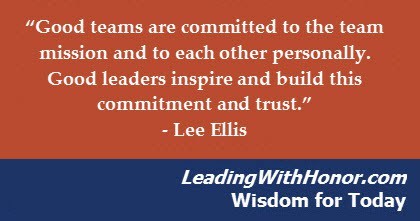 lee Ellis leading with honor