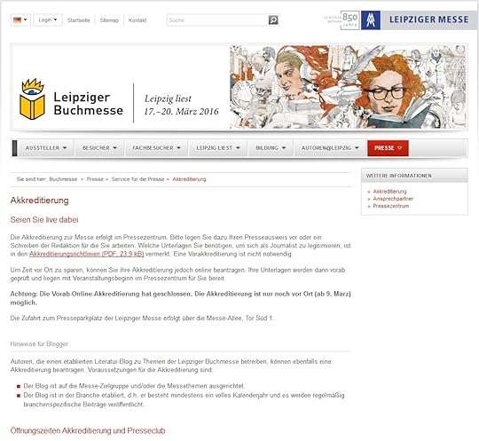 akkreditierungsseite leipziger Buchmesse