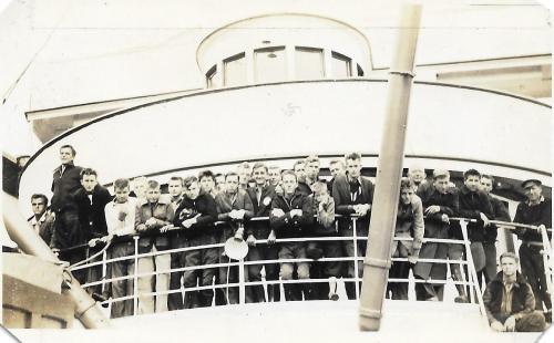 Students from Arendtsville High School aboard the Prince Rupert on their way to Alaska. Courtesy of Gary Weikert.