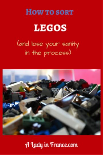 How to sort legos. (A tip - use old planters and milk crates). @aladyinfrance