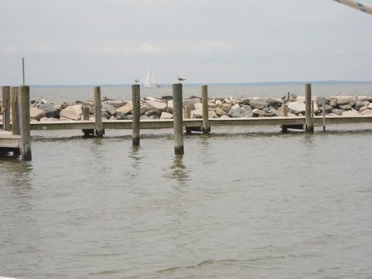 Leaving the harbor at Rock Hall, Maryland