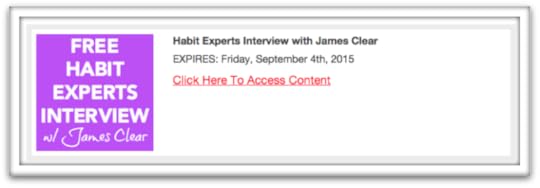 James Clear Habit Experts