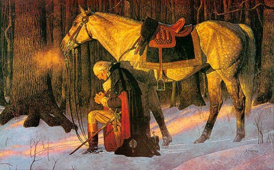 During the winter of 1777, General Washington had good cause to pray. It may be that the prophecy was in answer to these prayers