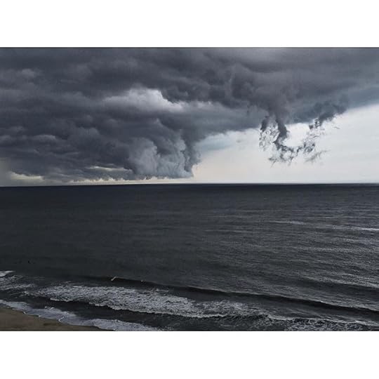 Storm off the coast. #beach #storm #summer