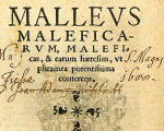 Title page of the seventh Cologne edition of the Malleus Maleficarum, 1520 (from the University of Sydney Library)