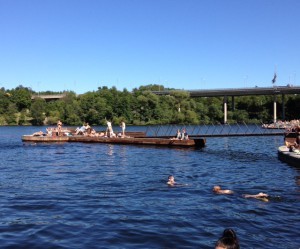 ... tittat på när mina barn badat.