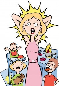 Stressed Mom at Home