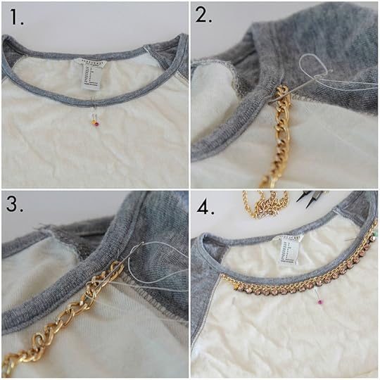 baseball necklace tee tutorial via Kristina J blog