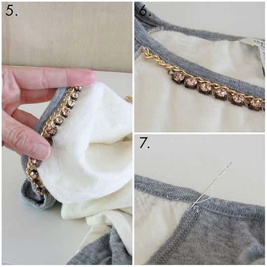 diy baseball necklace tee via Kristina J blog