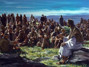 crowd with Jesus