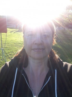 Igår. Utejympa med Friskis och Svettis. Det gick (ganska) bra. 