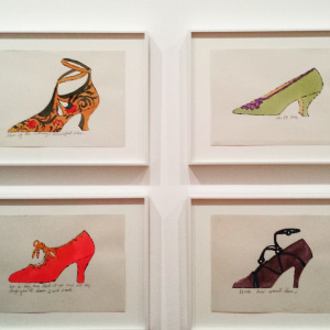 Andy Warhol's shoe illustrations at MoMA